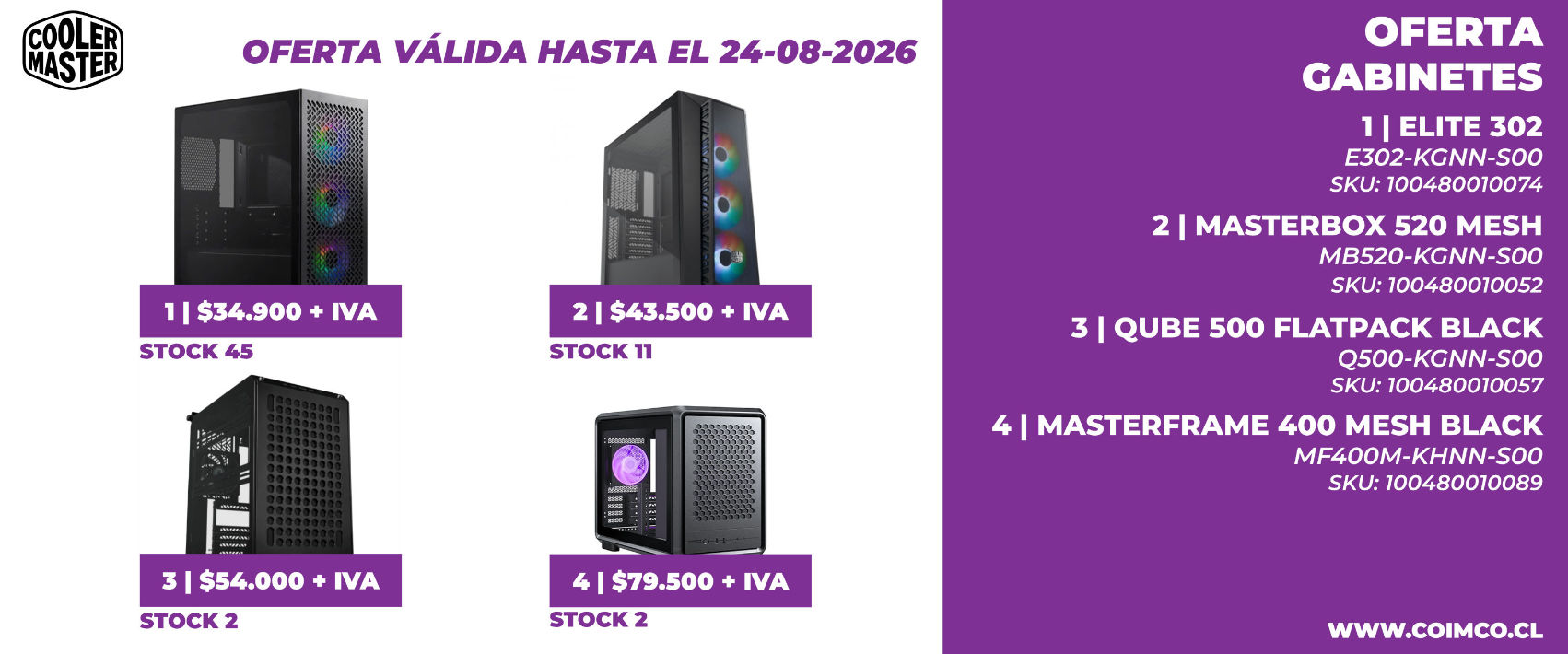 COOLERMASTER-GABINETES
