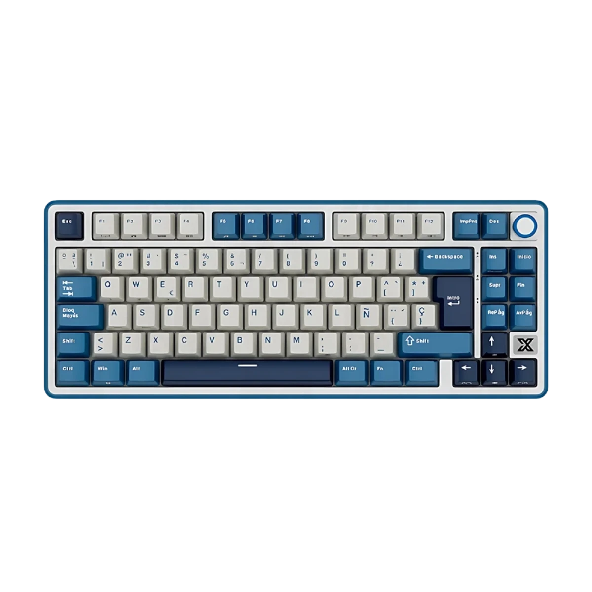 RK X87 Prussian Blue 80% TKL INALAMBRICO LAYOUT ESPAÑOL